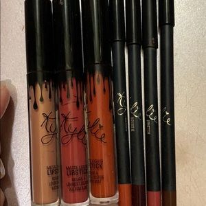 Kylie liquid lipsticks and liners